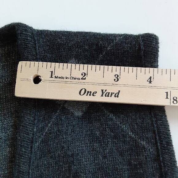 Vintage Pendleton Argyle Sweater Vest Dark Gray Womens S Petite Dark Academia - Picture 15 of 15